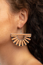 Load image into Gallery viewer, Paparazzi Earring -Wooden Wonderland - Black