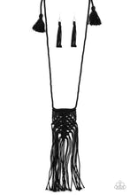Load image into Gallery viewer, Paparazzi Necklace - Macrame Mantra - Black