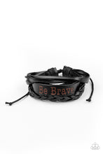 Load image into Gallery viewer, Paparazzi Bracelet - Brave Soul - Black