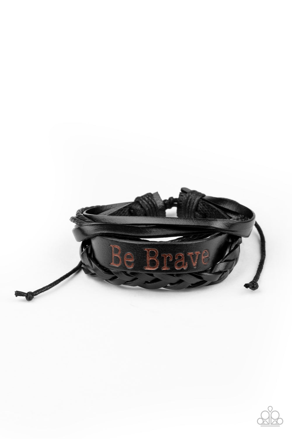Paparazzi Bracelet - Brave Soul - Black