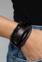 Load image into Gallery viewer, Paparazzi Bracelet - Brave Soul - Black