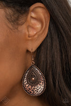 Load image into Gallery viewer, Paparazzi Earring - Rural Muse - Copper