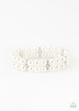 Load image into Gallery viewer, Paparazzi Bracelet - Downtown Debut - White