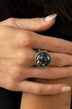 Load image into Gallery viewer, Paparazzi Ring - Marble Mosaic - Brass