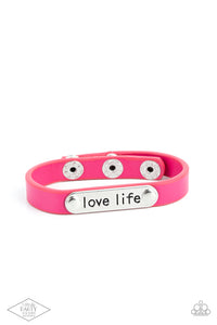 Paparazzi Bracelet - Love Life - Pink