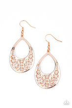Load image into Gallery viewer, Paparazzi Earring -Stylish Serpentine - Rose Gold