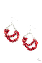 Load image into Gallery viewer, Paparazzi Earring -Rainbow Rock Gardens - Red