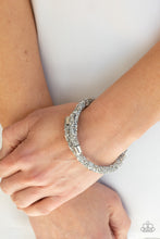 Load image into Gallery viewer, Paparazzi Bracelet - Roll Out The Glitz - Silver