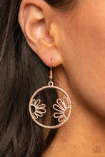Load image into Gallery viewer, Paparazzi Earring - Demurely Daisy - Rose Gold