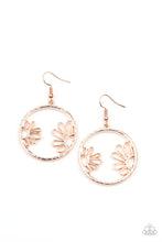 Load image into Gallery viewer, Paparazzi Earring - Demurely Daisy - Rose Gold