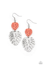 Load image into Gallery viewer, Paparazzi Earring - Palm Tree Cabana - Orange