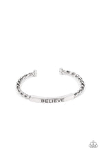 Load image into Gallery viewer, Paparazzi Bracelet - Keep Calm and Believe - Silver