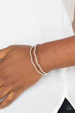 Load image into Gallery viewer, Paparazzi Bracelet - Delicate Dazzle - White