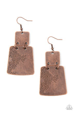 Load image into Gallery viewer, Paparazzi Earring - Tagging Along - Copper
