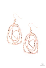 Load image into Gallery viewer, Paparazzi Earring - Artisan Relic - Rose Gold
