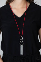 Load image into Gallery viewer, Paparazzi Necklace - Industrial Conquest - Red