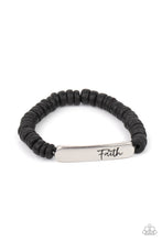 Load image into Gallery viewer, Paparazzi Bracelet - Full Faith - Black