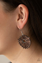 Load image into Gallery viewer, Paparazzi Earring - SPOKE Too Soon - Brown