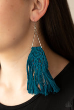 Load image into Gallery viewer, Paparazzi Earring -Modern Day Macrame - Blue