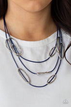 Load image into Gallery viewer, Paparazzi Necklace - Check Your CORD-inates - Blue