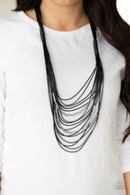 Load image into Gallery viewer, Paparazzi Necklace - Nice CORD-ination - Black