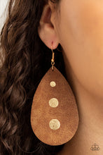 Load image into Gallery viewer, Paparazzi Earring - Rustic Torrent - Gold