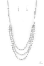 Load image into Gallery viewer, Paparazzi Necklace - Beaded Beacon - Silver