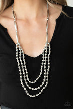 Load image into Gallery viewer, Paparazzi Necklace - Beaded Beacon - Silver
