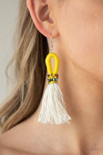 Load image into Gallery viewer, Paparazzi Earring - The Dustup - Yellow