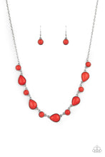 Load image into Gallery viewer, Paparazzi Necklace - Heavenly Teardrops - Red