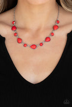 Load image into Gallery viewer, Paparazzi Necklace - Heavenly Teardrops - Red