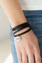 Load image into Gallery viewer, Paparazzi Bracelet - Wonderfully Worded - Black