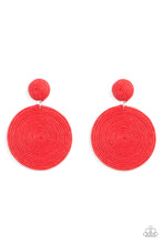 Load image into Gallery viewer, Paparazzi Earring - Circulate The Room - Red