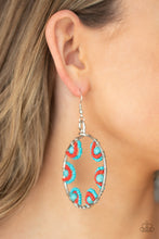 Load image into Gallery viewer, Paparazzi Earring - Off The Rim - Blue