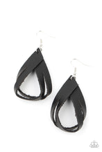Load image into Gallery viewer, Paparazzi Earring - Thats A STRAP - Black
