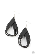 Load image into Gallery viewer, Paparazzi Earring - Thats A STRAP - Black