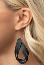 Load image into Gallery viewer, Paparazzi Earring - Thats A STRAP - Black