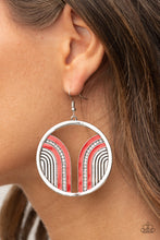 Load image into Gallery viewer, Paparazzi Earring - Delightfully Deco - Red