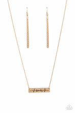 Load image into Gallery viewer, Paparazzi Necklace - Living The Mom Life - Gold