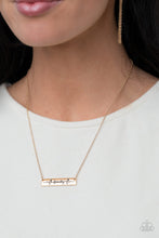 Load image into Gallery viewer, Paparazzi Necklace - Living The Mom Life - Gold