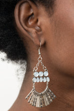 Load image into Gallery viewer, Paparazzi Earring - A FLARE For Fierceness - White