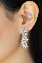 Load image into Gallery viewer, Paparazzi Earring - Frond Fairytale - White