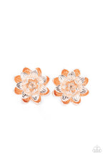 Load image into Gallery viewer, Paparazzi Earring - Water Lily Love - Rose Gold