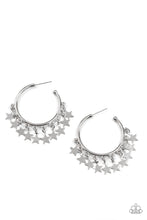 Load image into Gallery viewer, Paparazzi Earring - Happy Independence Day - Silver