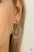 Load image into Gallery viewer, Paparazzi Earring - Happy Independence Day - Silver
