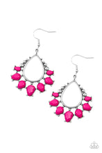 Load image into Gallery viewer, Paparazzi Earring - Flamboyant Ferocity - Pink