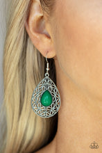 Load image into Gallery viewer, Paparazzi Earring - Fanciful Droplets - Green