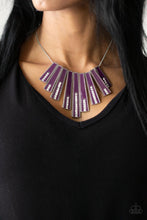 Load image into Gallery viewer, Paparazzi Necklace - FAN-tastically Deco - Purple