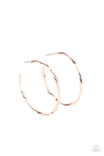 Load image into Gallery viewer, Paparazzi Earring - Radiantly Warped - Rose Gold
