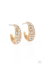 Load image into Gallery viewer, Paparazzi Earring - Glamorously Glimmering - Gold